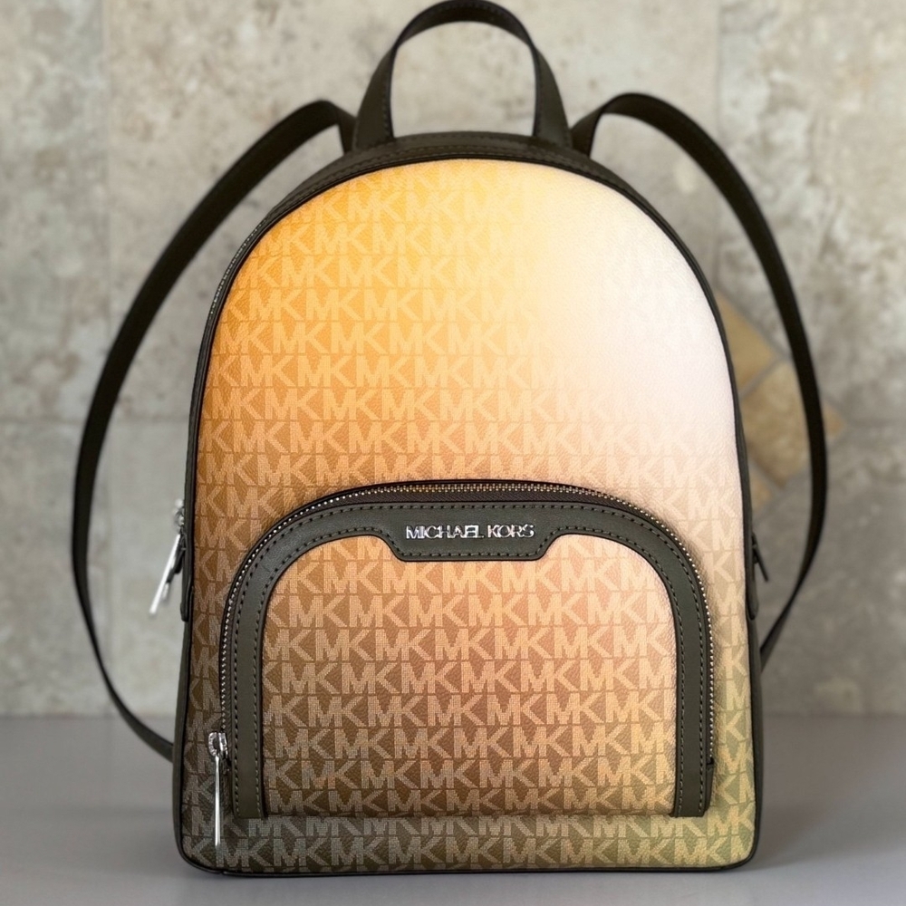 Michael Kors Olive Ombre Backpack with Olive Wallet - Picture 4 of 8
